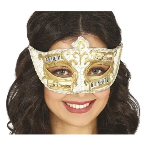 Máscara veneciana con partitura para carnavales adulto 12053 GUIRCA