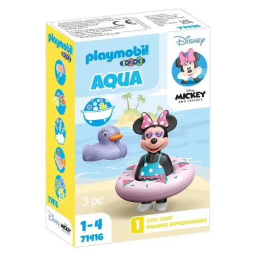 Playmobil 71416 123 Aqua Minnie Mouse de la colección Mickey y sus amigos