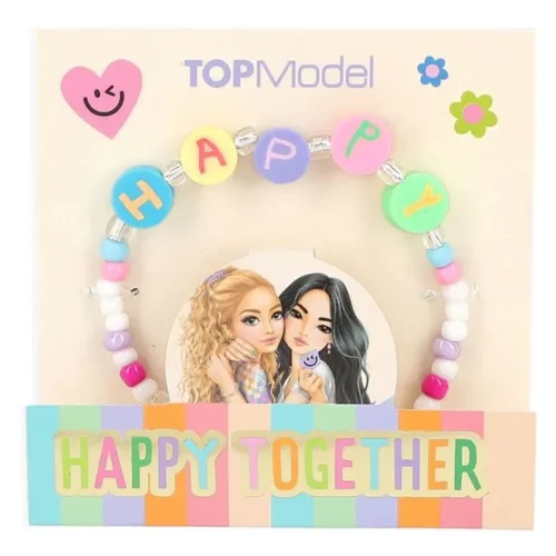 TopModel Pulsera con Mensaje con Letras Multicolor Depesche 13033