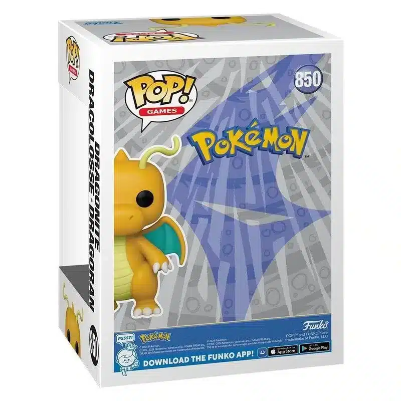 Funko Pop! Pokémon Dragonite 850 primera generación FFK74220 FUNKO - Imagen 3