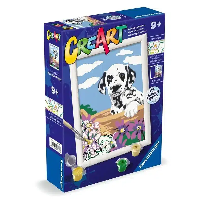 Kit de pintura CreArt Serie E Classic dálmata con flores 23941 RAVENSBURG - Imagen 2