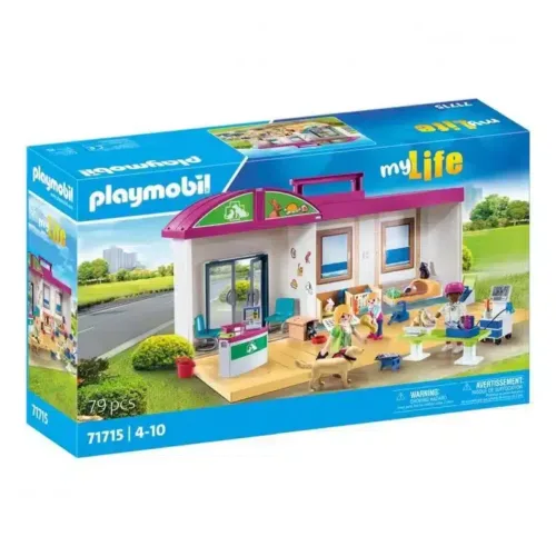 Playmobil Clinica Veterinaria Maletín con Accesorios My Life 71715