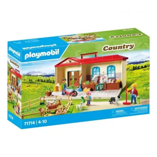 Playmobil Country Granja Maletín con Figuras y Accesorios 71714