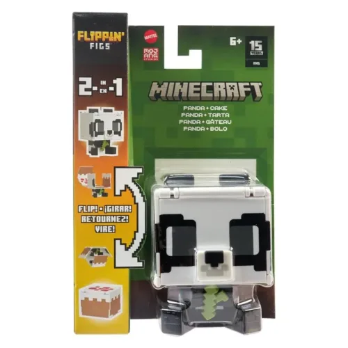 Minecraft Flippin Figura Panda Intercambiable 2 en 1 Mattel HTL48