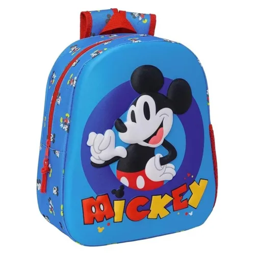 Mochila escolar Mickey Mouse 3D adaptable a carro 622450890 SAFTA