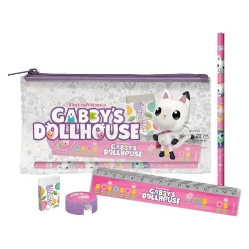 Set papelería La casa de muñecas de Gabby con material escolar GS-712-GB CYP