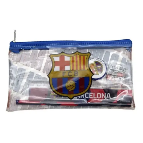 Estuche portatodo del FC Barcelona con material escolar GS-712-BC CYP