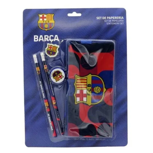 Set de papelería con portatodo triple del FC Barcelona GS-722-BC CYP