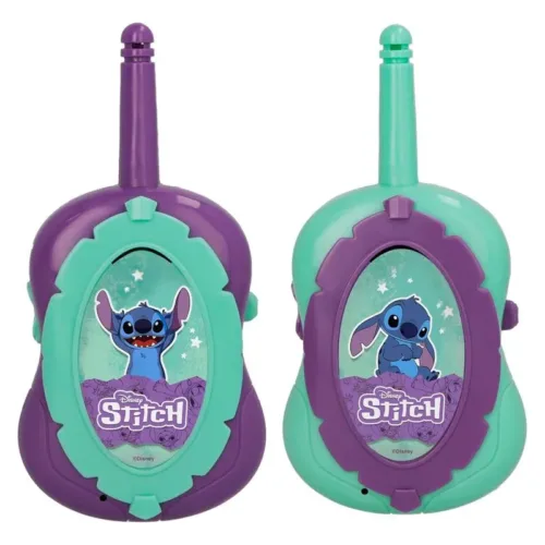 Walkie Talkie electrónico Stitch lila y turquesa 490024 IMC