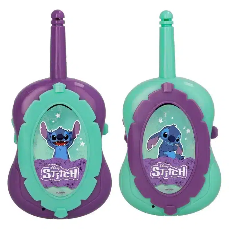 Walkie Talkie electrónico Stitch lila y turquesa 490024 IMC