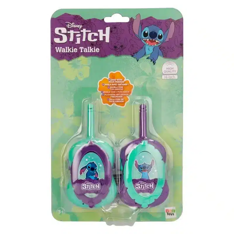 Walkie Talkie electrónico Stitch lila y turquesa 490024 IMC - Imagen 2
