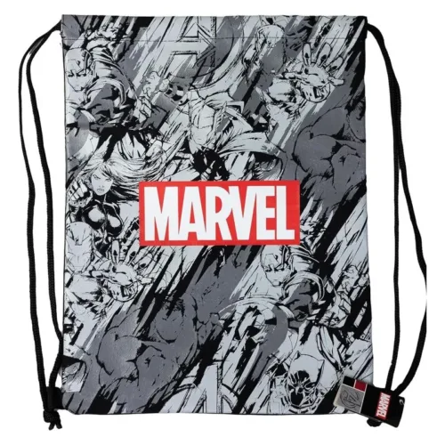 Mochila de saco aislante Marvel cuerdas negras 75405 STOR