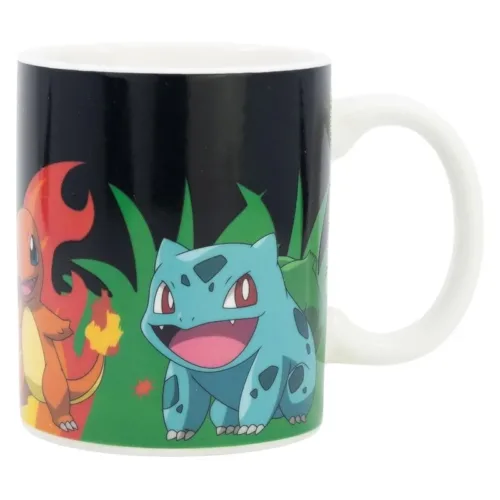Taza de cerámica Pokémon 325ml iniciales de Kanto y Pikachu 20002 STOR