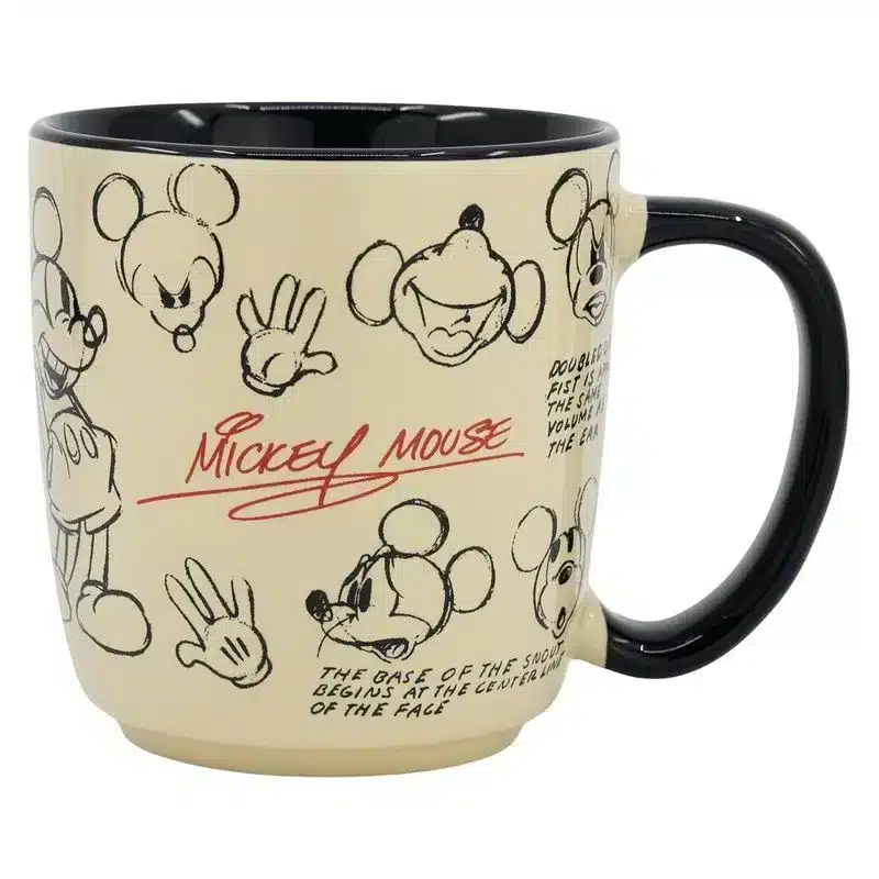 Taza de cerámica élite Mickey Mouse Vintage 380ml 75568 STOR