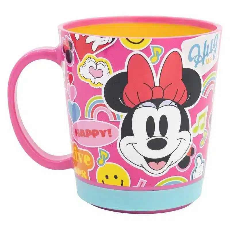 Taza antivuelco de plástico Minnie Mouse Positive 410ml 74467 STOR - Imagen 2