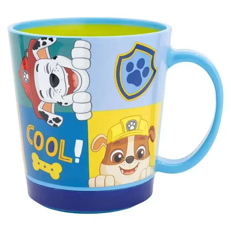 Taza antivuelco plástico La Patrulla Canina 410ml 74667 STOR