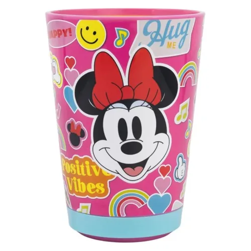 Vaso de plástico antivuelco Minnie Mouse Positive Vibes 74479 STOR
