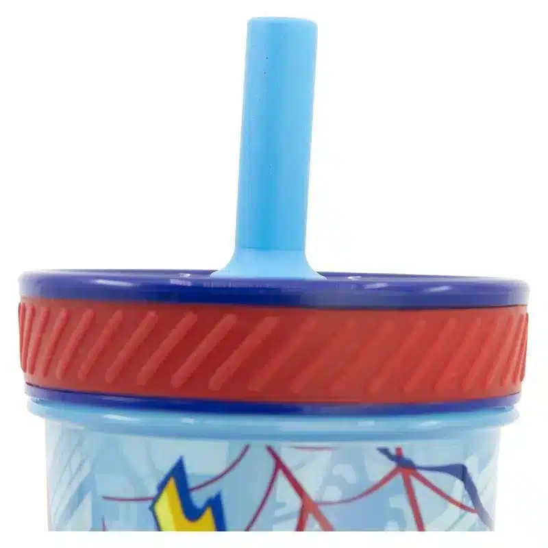 Vaso de plástico antivuelco Spiderman con pajita silicona 74787 STOR - Imagen 3