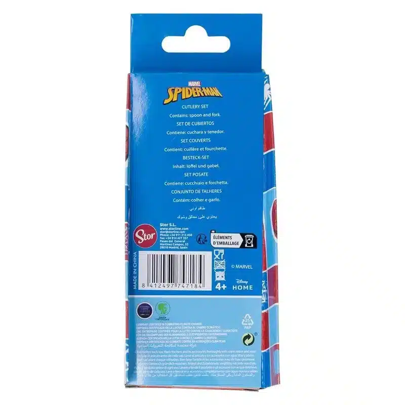 Set de dos cubiertos acero inoxidable Spiderman 74718 STOR - Imagen 3