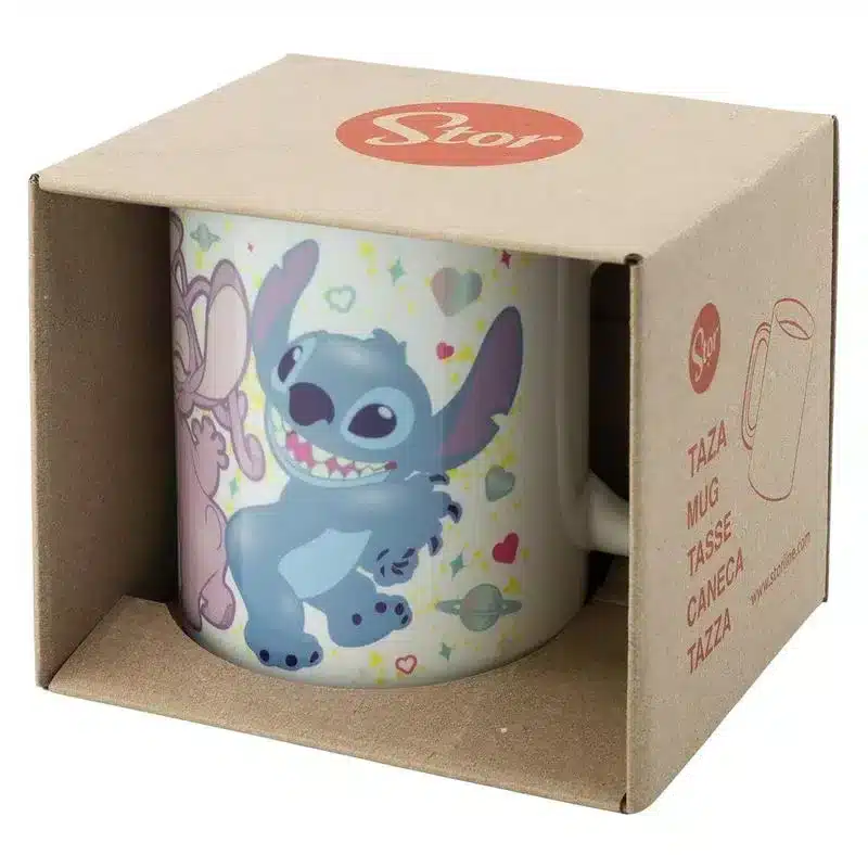 Taza de Cerámica Disney Stitch y Angel Just Shake It 325 ml 99500 STOR - Imagen 3