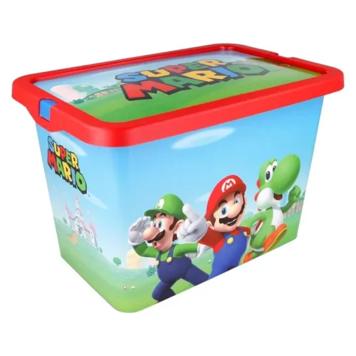 Caja de almacenaje Super Mario Bros 7L con cierre de clic 09594 STOR