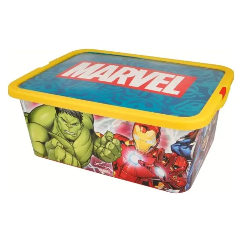 Caja de almacenamiento Marvel Avengers 13L con cierre de clic 02595 STOR
