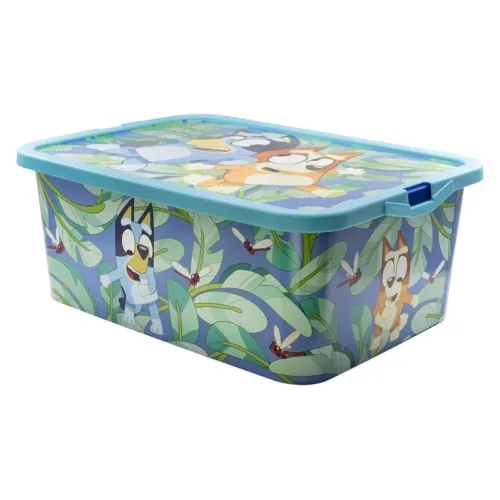 Caja de almacenamiento Bluey 13L con cierre de clic 03665 STOR