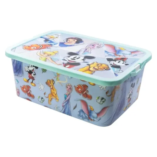 Caja de almacenaje Disney 100 Aniversario 13L con cierre de clic 03165 STOR