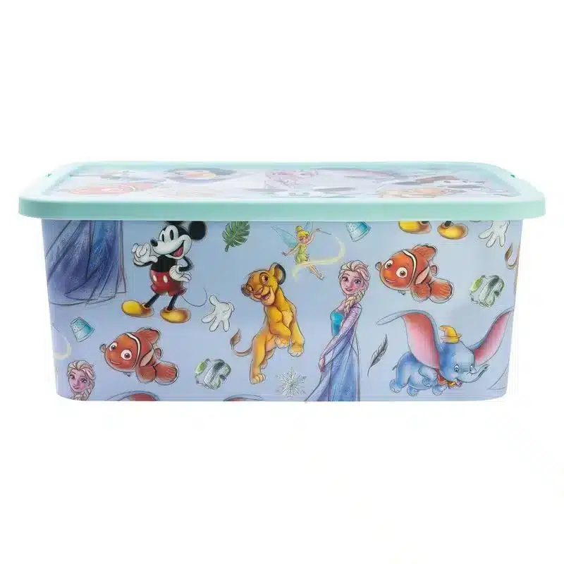 Caja de almacenaje Disney 100 Aniversario 13L con cierre de clic 03165 STOR - Imagen 3