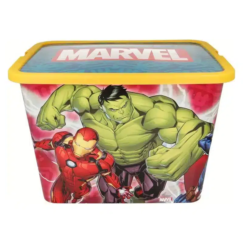 Caja de almacenamiento Marvel Avengers 23L cierre clic 02596 STOR