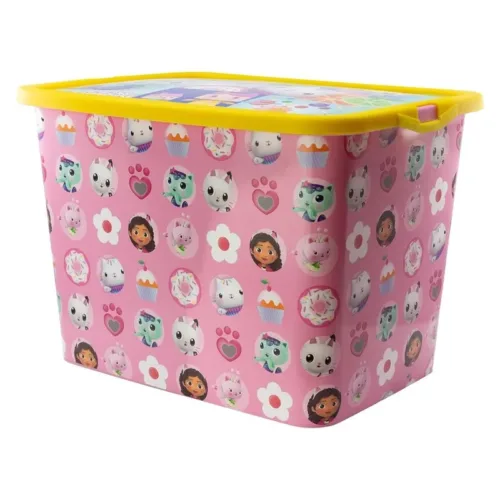 Caja de almacenaje La Casa de muñecas de Gabby 23L con clic 02456 STOR