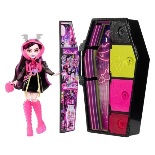 Muñeca Monster High Draculaura Skulltimates Secrets con armario HNF78 MATTEL