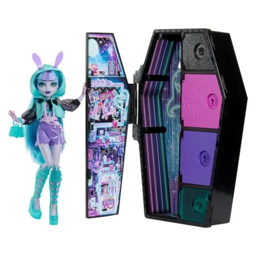 Muñeca Monster High Twyla Skulltimate Secrets con armario HNF82 MATTEL