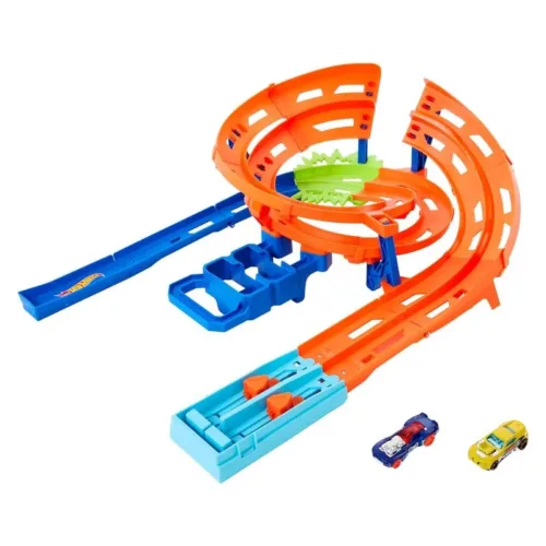 Doble pista Hot Wheels Action Choque lanzadores y vehículos HTK17 MATTEL