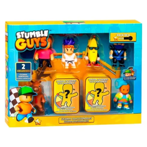 Pack ocho figuras Stumble Guys con figuras sorpresas 64112072-MS.STUMBL