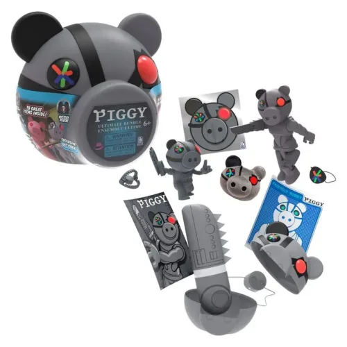 Piggy y la cabeza portátil Robby con accesorios en su interior 64239943 BIZAK