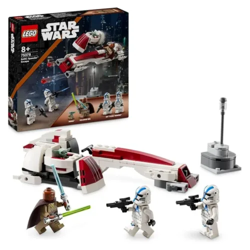 LEGO 75378 Star Wars The Mandalorian Kelleran Beq y Grogu minifiguras incluidas