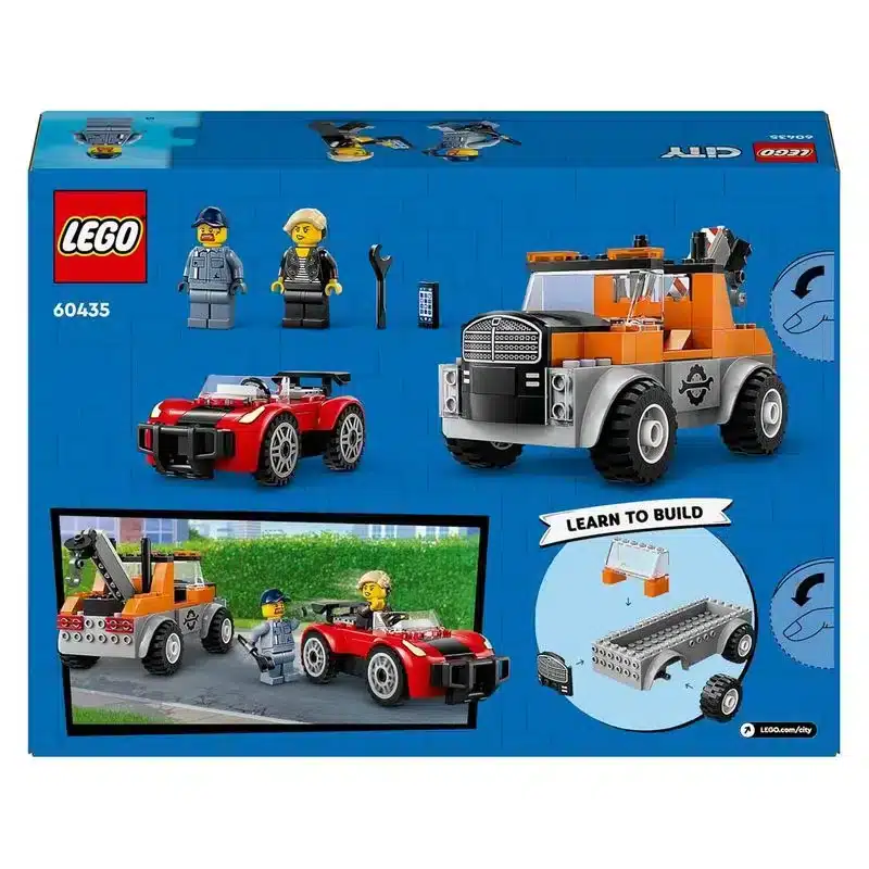 LEGO 60435 City camión grúa y reparación del deportivo rojo con figura - Imagen 2