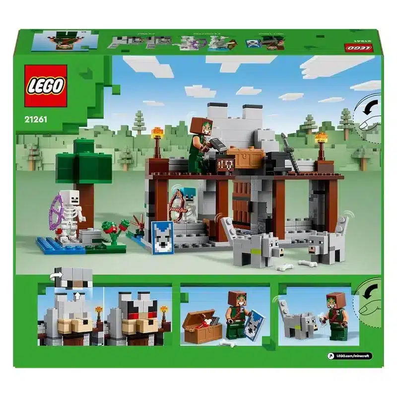 LEGO 21261 Minecraft La Fortaleza-Lobo Castillo con explotador y esqueleto - Imagen 2