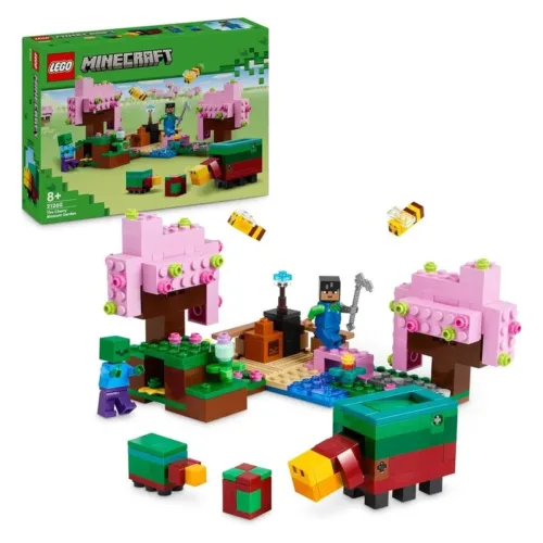LEGO 21260 Minecraft El Jardín de cerezos en flor con Sunny, Sniffer y Zombi