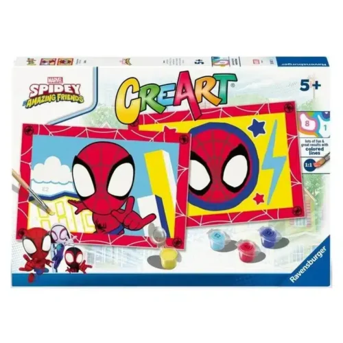 Kit Creart Spidey para pintar 2 tablas por números 23887 RAVENSBURGER