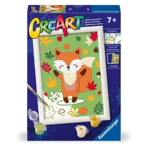 Creart zorro kit para pintar por números con pincel 23817 RAVENSBURGER