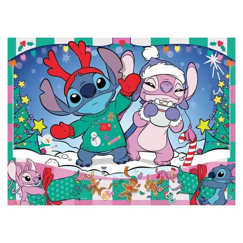 Stitch puzzle 100 piezas XXL Disney navidad 12004030 RAVENSBURGER - Imagen 2