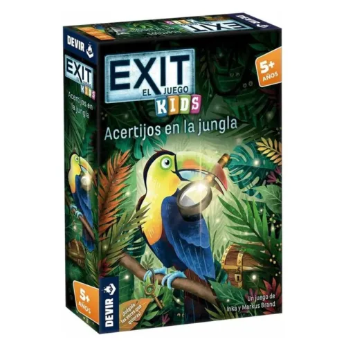 Juego de mesa EXIT Kids Acertijos en la jungla BGEXIT22SP DEVIR