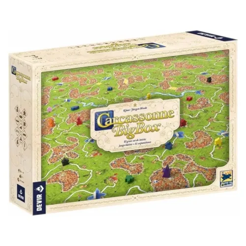 Juego de mesa completo Carcassonne Big Box Plus con +11 expansiones DEVIR
