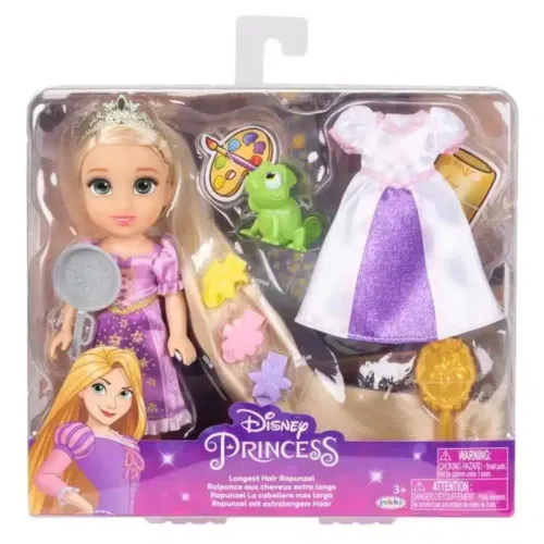 Muñeca Rapunzel princesas Disney con accesorios de 15 cm 233794-EU JAKKS