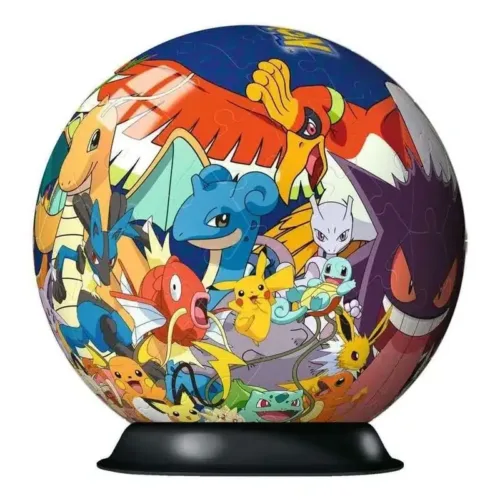 Puzzle 3D Pokémon bola con soporte 73 piezas 11785 RAVENSBURGER