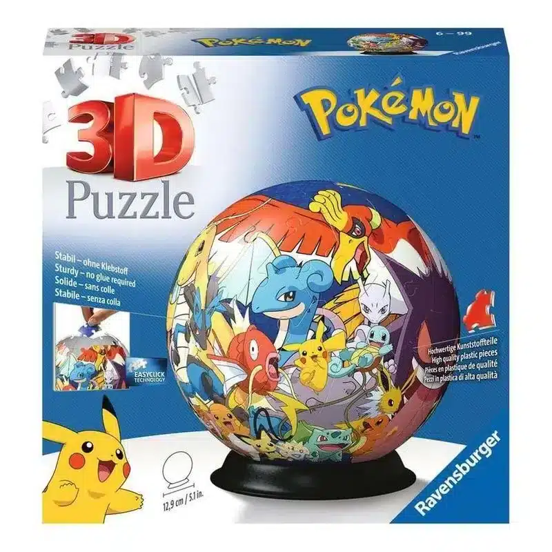 Puzzle 3D Pokémon bola con soporte 73 piezas 11785 RAVENSBURGER - Imagen 2