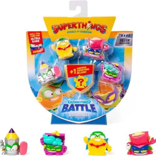 Superthings Kazoom Power pack de 5 figuras lápiz plateado 36457 MAGICBOX