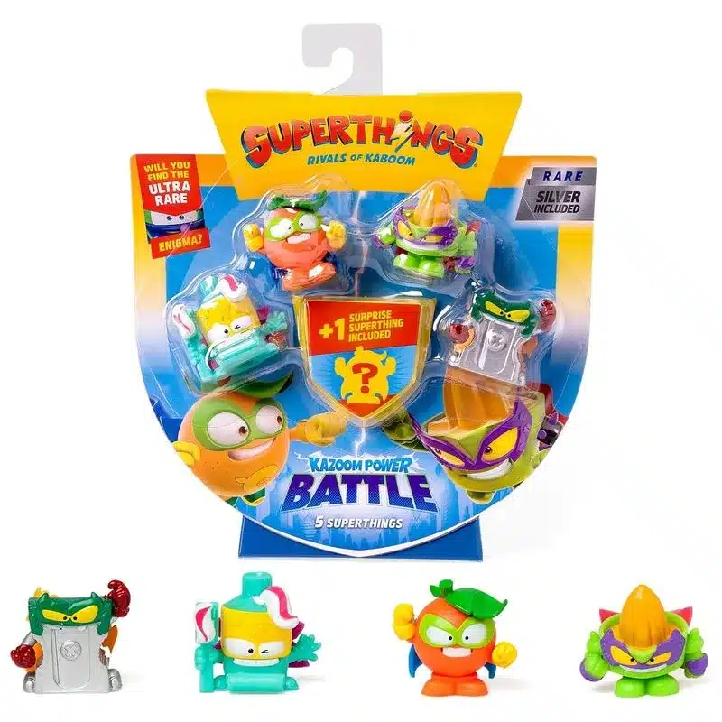 Superthings Kazoom Power pack de 5 figuras sacapuntas plateado 36471 MAGICBOX